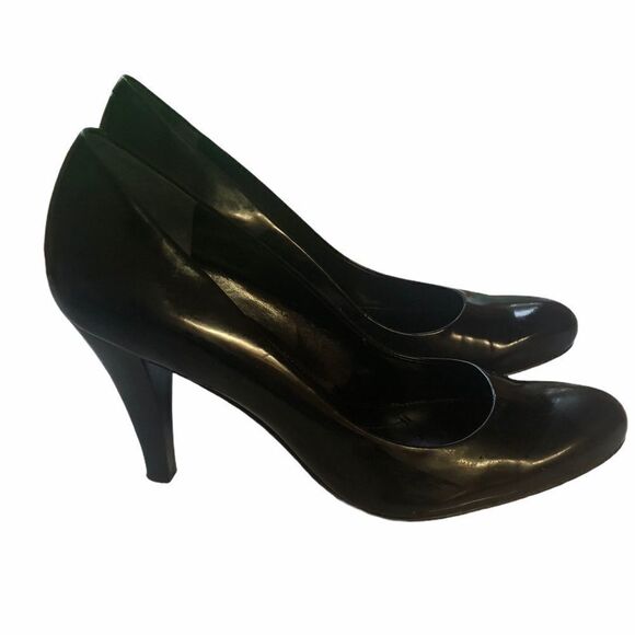 ENZO ANGIOLINI BLACK patent leather stacke… - Picture 1 of 8